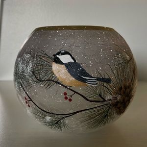 Yankee Candle Winter Birds Tea Light Candle Holder